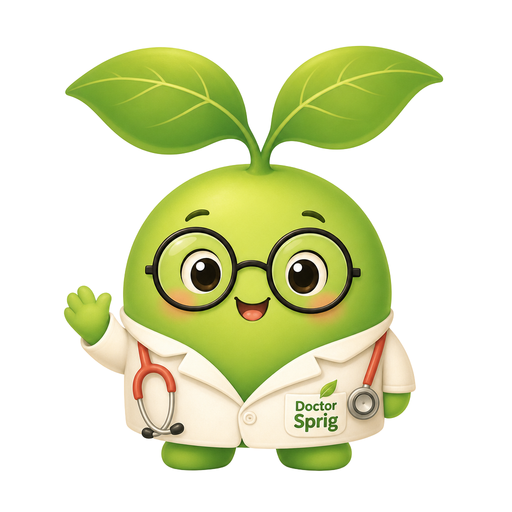 Dr. Sprig mascot